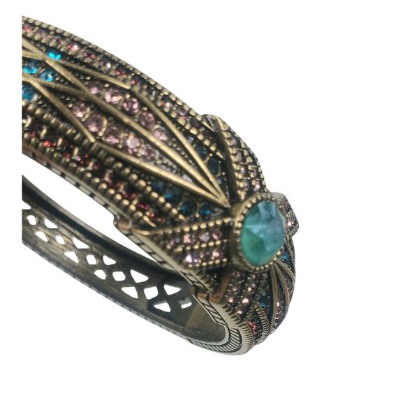 Heidi Daus “Tapered X” Hinged Crystal Bangle Bracelet – Large – NIB - Picture 13 of 17